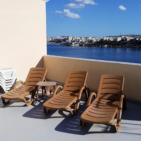 Bayview 2 Bedroom Seaview Apartment With Large Terrace With Panoramic Views - By Getawaysmalta Сент-Полс-Бей Экстерьер фото